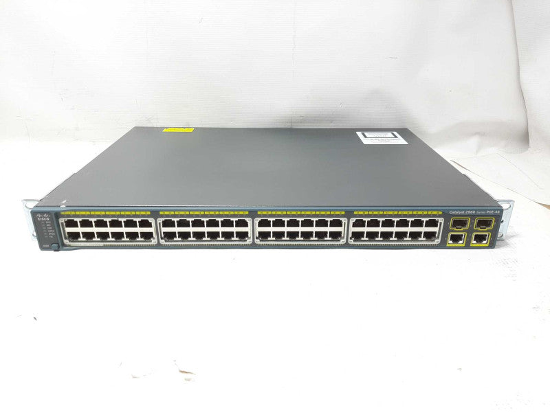 Cisco Catalyst 2960 WS-C2960-48PST-L 48-Ports Rack-Mountable Switch $