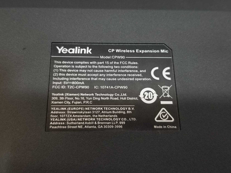 Yealink CPW90 Two Wireless Expansion Mics for CP960 Conference Phone _