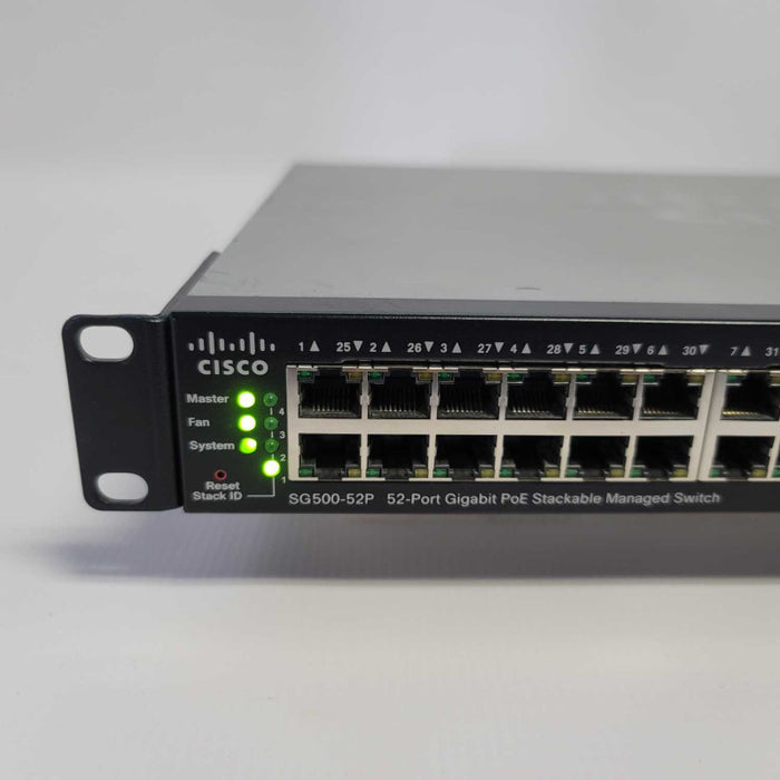 Cisco SG500-52P 52-Port Gigabit PoE Stackable Managed Switch Q=