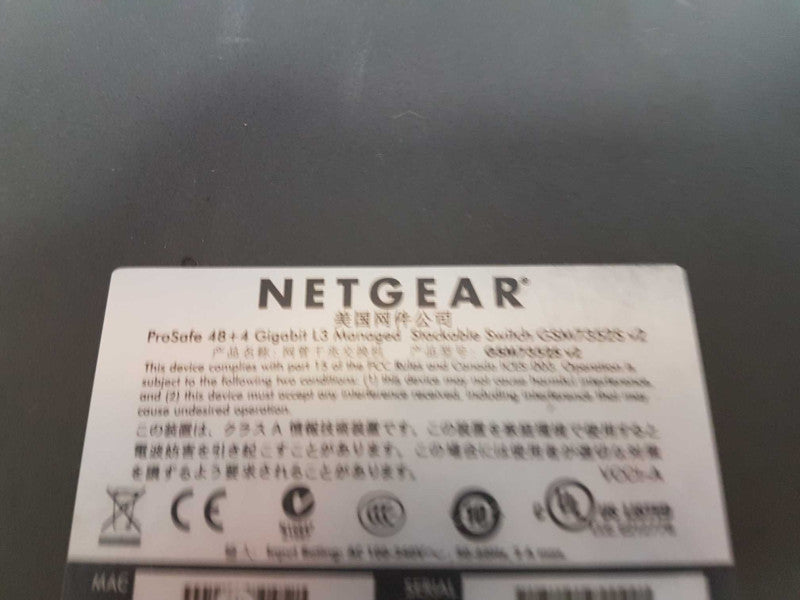 Netgear GSM7352S V2 48-Port Gigabit Ethernet Managed Network Switch / Reset Q#