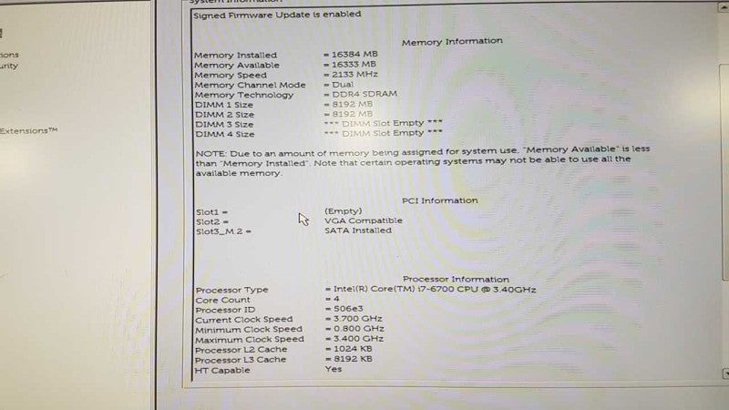 Dell Optiplex 7040 SFF i7-6700 @ 3.40ghz / 8gb ram / AMD Radeon HD 8490 LP #