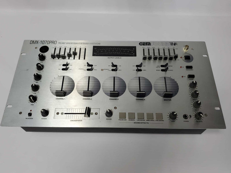 GemSound DMX-1070PRO Pre-Amp Audio Mixer (AS-IS) |