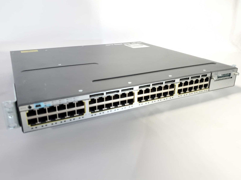 WS-C3750X-48P-S Cisco 48 10/100/1000 PoE+, Dual 715W PSUs ~