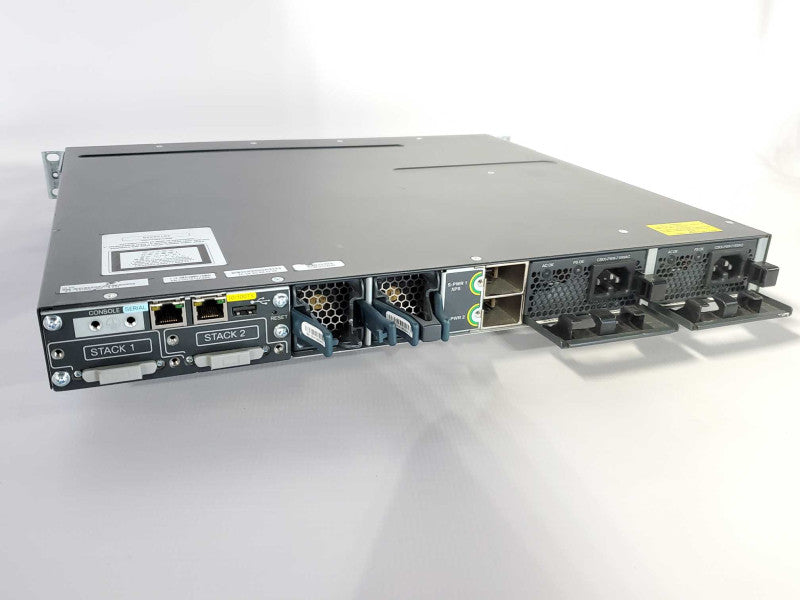 WS-C3750X-48P-S Cisco 48 10/100/1000 PoE+, Dual 715W PSUs ~