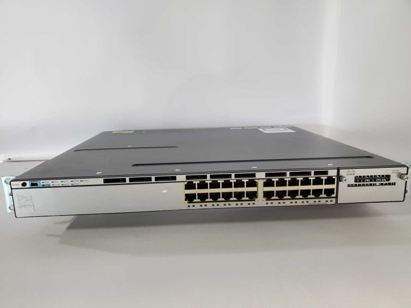 Cisco WS-C3750X-24T-S Catalyst 3750X 24 Port IP Base Gigabit Switch. ~