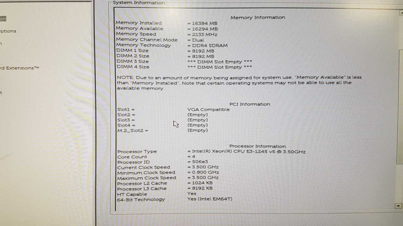 Dell Precision T3620 Xeon E3-1245 V5 @ 3.50ghz / 16gb ram / Quadro K620 GPU #