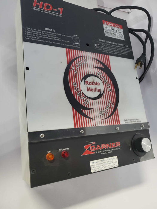 Garner HD-1 Professional Degausser, Tested and Working Q~