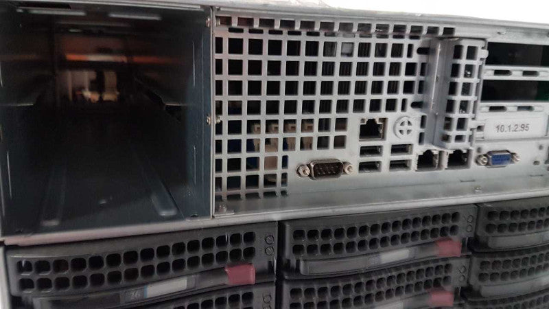 Supermicro X9DRW CSE-847 4U / 2x Xeon E5-2620 v2 @ 2.10ghz / 8gb ram / READ #