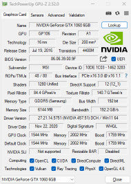 MSI GTX 1060 ARMOUR 6GB READ DESCRIPTION