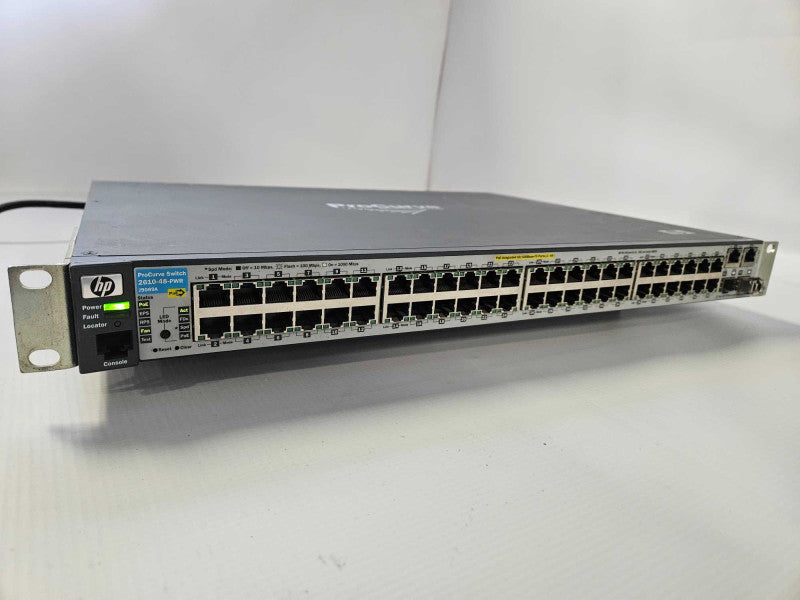 HP ProCurve J9089A 2610-48-PWR ProCurve 48 Port PoE With Rack Mount Ears Q)