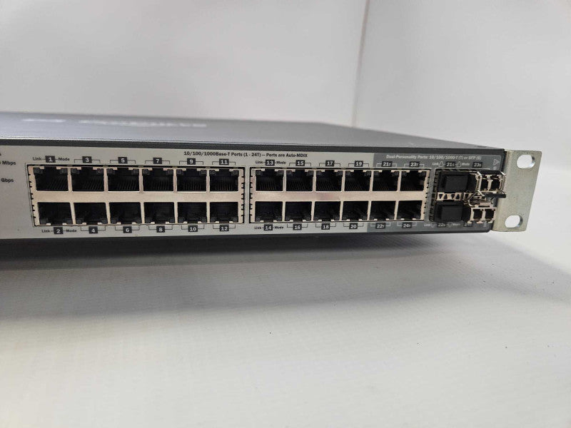 HP ProCurve 2910al-24G 24 Port Network Switch J9145A + Rack Mount Ears Q)