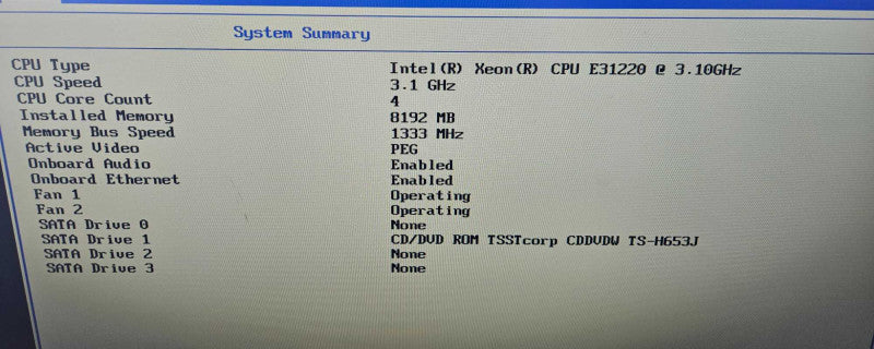 Thinkstation E30 1x Xeon E3-1220 @ 3.10GHz 8GB RAM Quadro K600 )