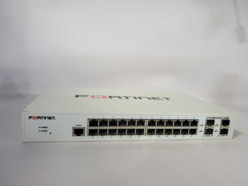 Fortinet FS-124E-FPOE FortiSwitch 124E-FPOE Layer 2+ Managed POE Switch Q~