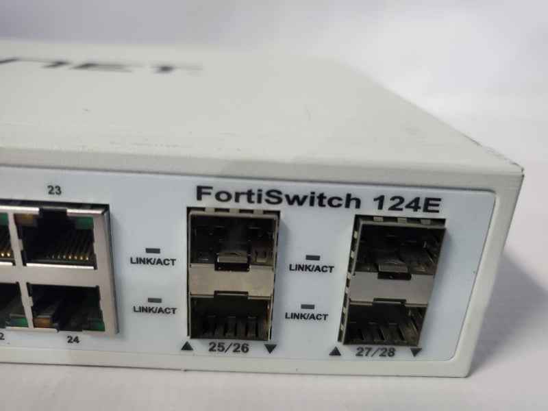 Fortinet FS-124E-FPOE FortiSwitch 124E-FPOE Layer 2+ Managed POE Switch Q~