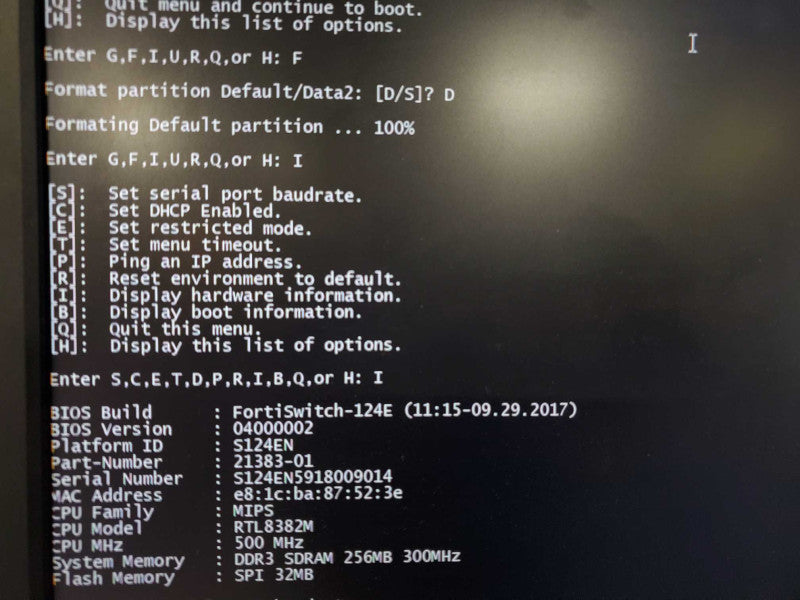 Fortinet FS-124E-FPOE FortiSwitch 124E-FPOE Layer 2+ Managed POE Switch Q~