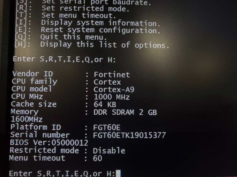 Fortigate 60E, FG-60E Security Appliance/ Firewall ~