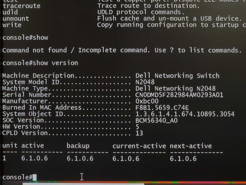 Dell Networking N2048 48-Port Gigabit Managed Network Ethernet Switch ~