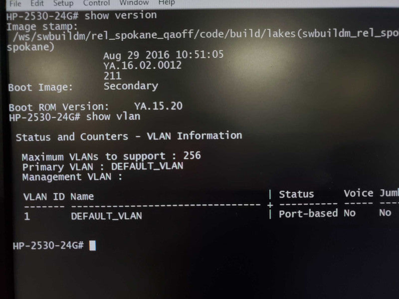 Aruba 2530 24GigE 4SFP Layer 2 AOS-Switch Managed Network 2530-24G (J9776A) ~