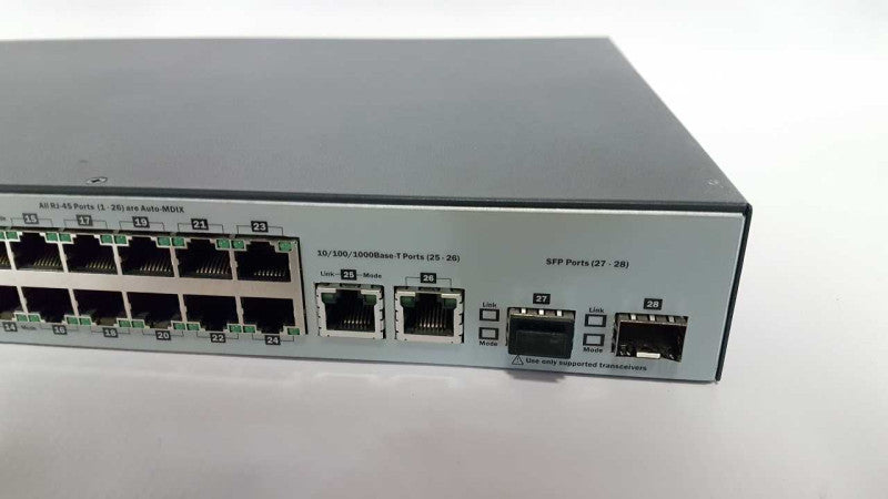 HP 2530-24 switch J9782A 24x ports fast / 2x port gigabit / 2x SFP / reset Q#
