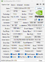 ASUS Turbo GeForce GTX 1070 8GB