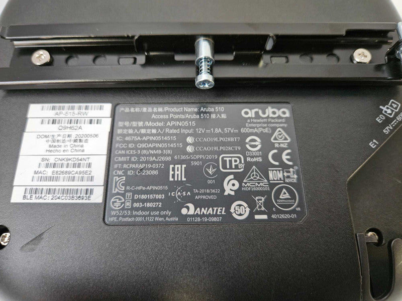 Aruba APIN0515 AP-515 Wireless 802.11ax Unified Access Point Q9H63A PoE *READ )