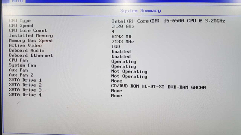 lenovo ThinkCenter M800 workstation i5-6500 @ 3.20Ghz / 8gb ram / READ #