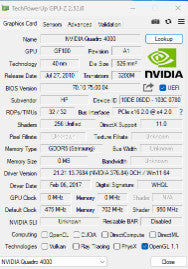 Nvidia Quadro 4000 2GB Q