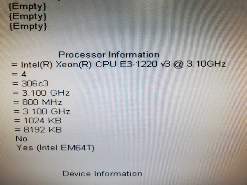 Dell Precision T1700 Workstation, Xeon E3-1220 v3, 0GB RAM, No HDD Q|
