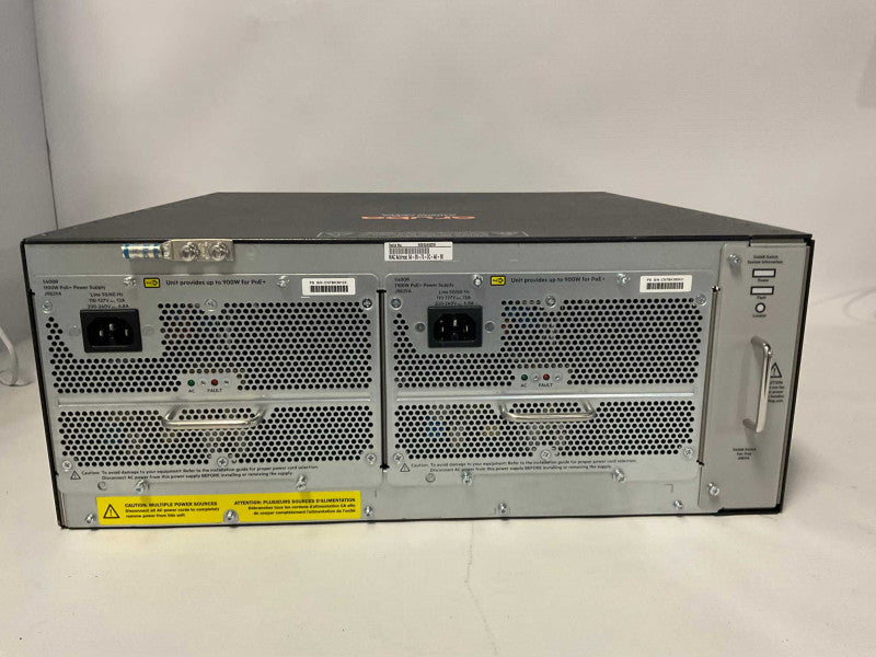 HP Aruba 5406rzl2 POE+ Switch - 5x J9534A + 1x J9548A Modules -