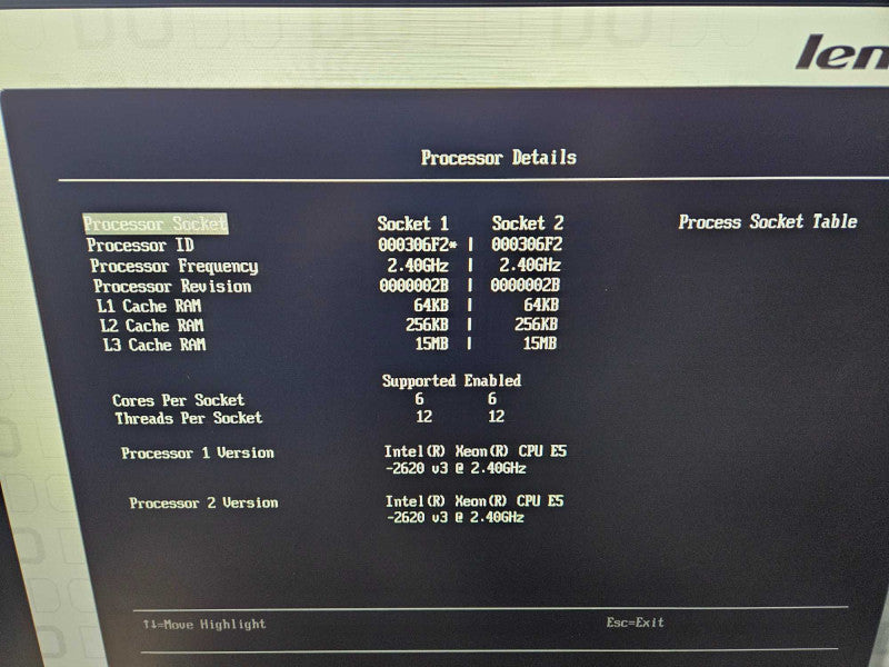 Lenovo System X 3550 M5 2x Xeon E5-2620 v3 @ 2.40GHz 32GB DDR4 RAM 2x PSU )