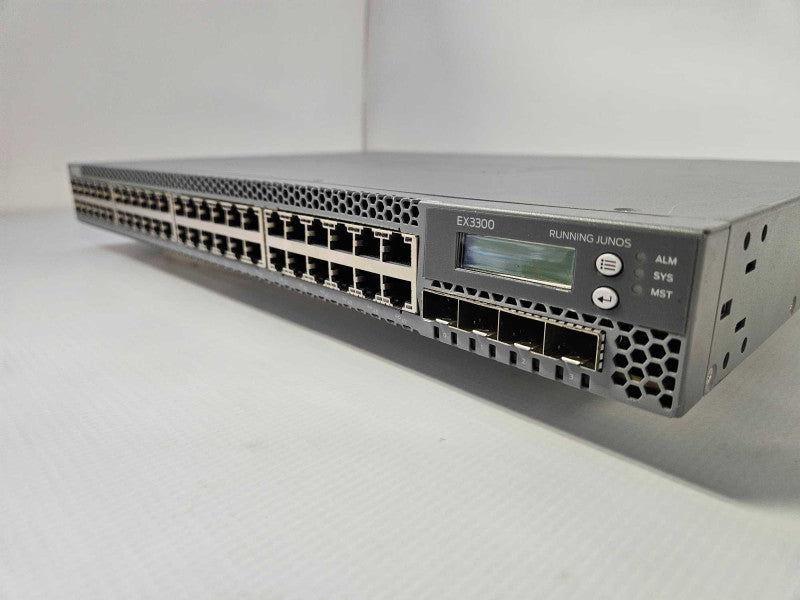 JUNIPER NETWORKS EX3300-48T 48 PORT GIGABIT 4X 10GBE SPF+ PORTS SWITCH )