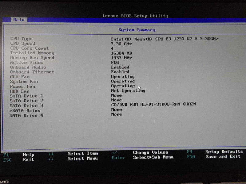 Lenovo Thinkstation E31 Xeon E3-1230 V2 @ 3.30GHz 16GB RAM Quadro K600 No HDD $