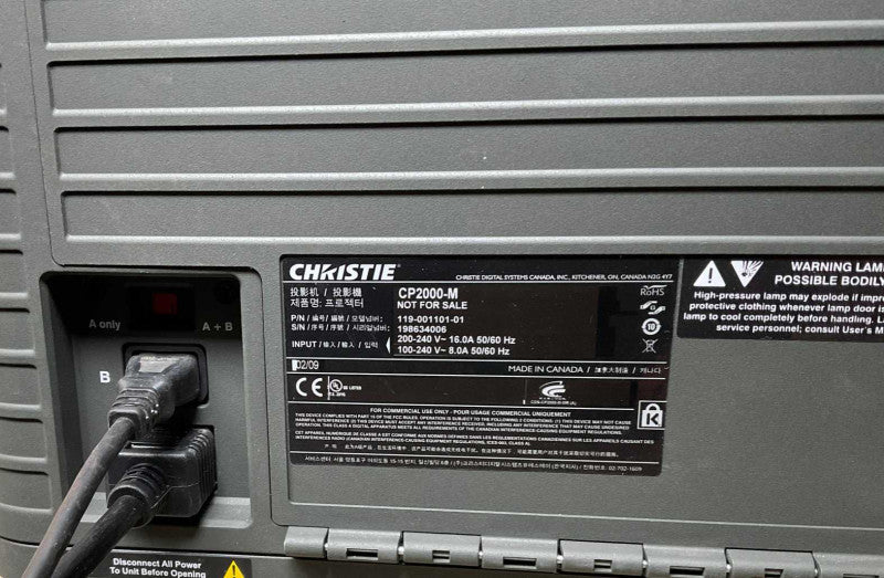 CHRISTIE CP2000-M Projector READ  -