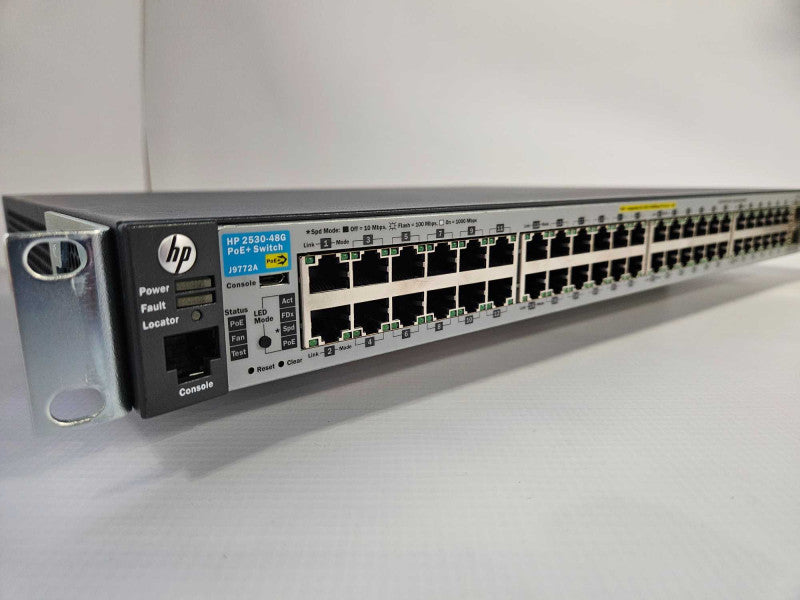 HP 2530-48G J9772A PoE+ 48 Ports 4 Port SFP Gigabit Ethernet Switch Q)