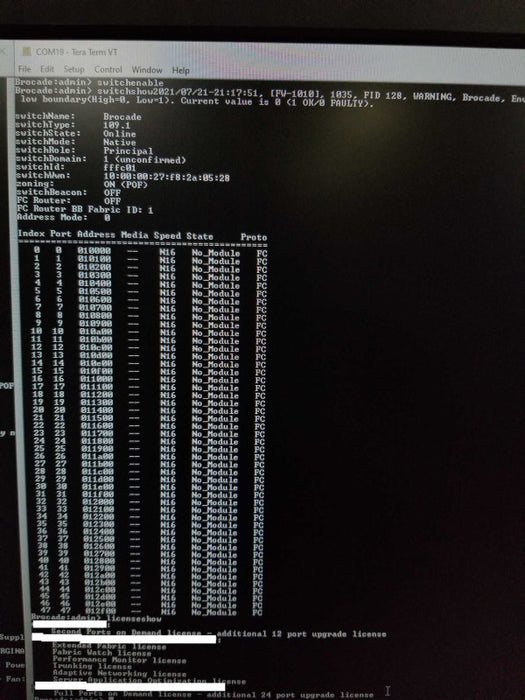 Brocade DL-6510-24-16G-F 16GB FC SAN Switch 48-Port active, Read Q_