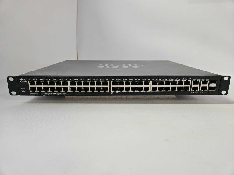 Cisco SG300-52P-K9 V03 52-Port Gigabit 10/100/1000 PoE+ Managed Switch )