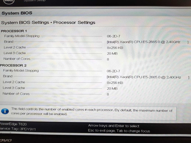 Dell PE T620 2x Xeon E5-2665 2.4GHz 64GB ECC DDR3 2x PSU H710P  $