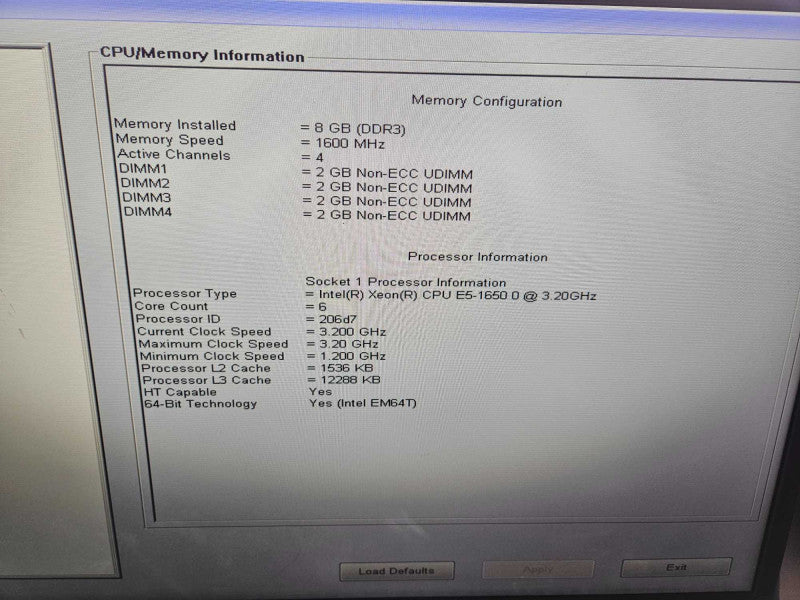Dell Precision T3600 1x Xeon E5-1650 0 @ 3.20GHz 8GB RAM GTX 750Ti + RAID PCI )