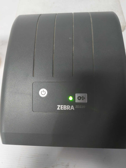 Zebra ZD220 USB Thermal Label Printer Black  No Power Adapt (AS IS)