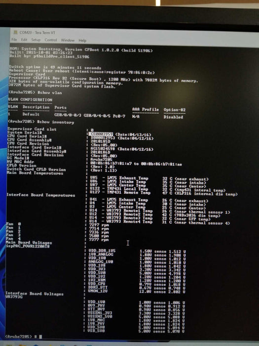 Aruba Networks ARCN7205 7205 Mobility Controller/ 1x PSU _
