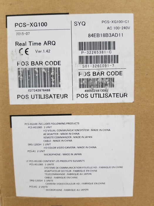 Sony PCS-XG100 Video Conferencing System, Open-Box, Open-Box  Q_
