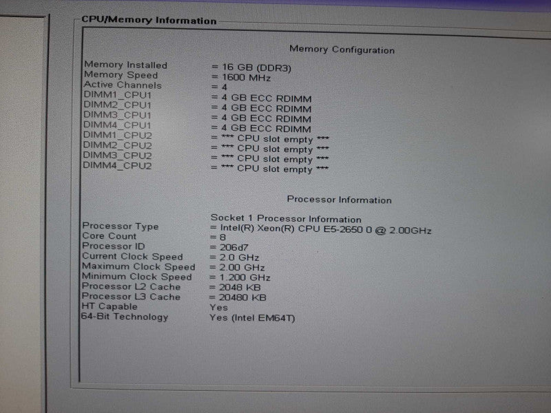 Dell Precision T5600 E5-2650 16GB ECC Quadro4000 320GB HDD 256GB SSD PERC 310 Q$