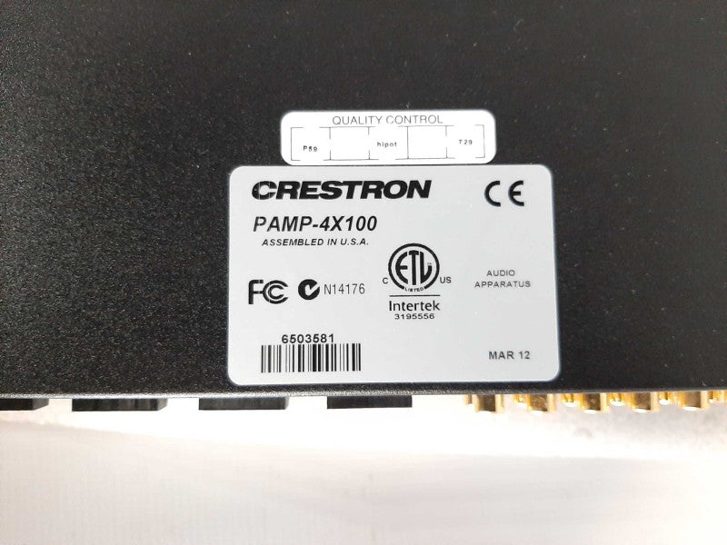 Crestron PAMP-4X100 4 Room Audio System $