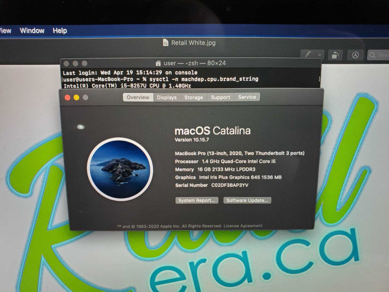 MacBook Pro 2020 13\\" Core i5-8257U @ 1.4GHz 16GB DDR3 250GB SSD (