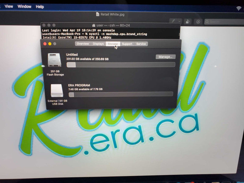 MacBook Pro 2020 13\\" Core i5-8257U @ 1.4GHz 16GB DDR3 250GB SSD (