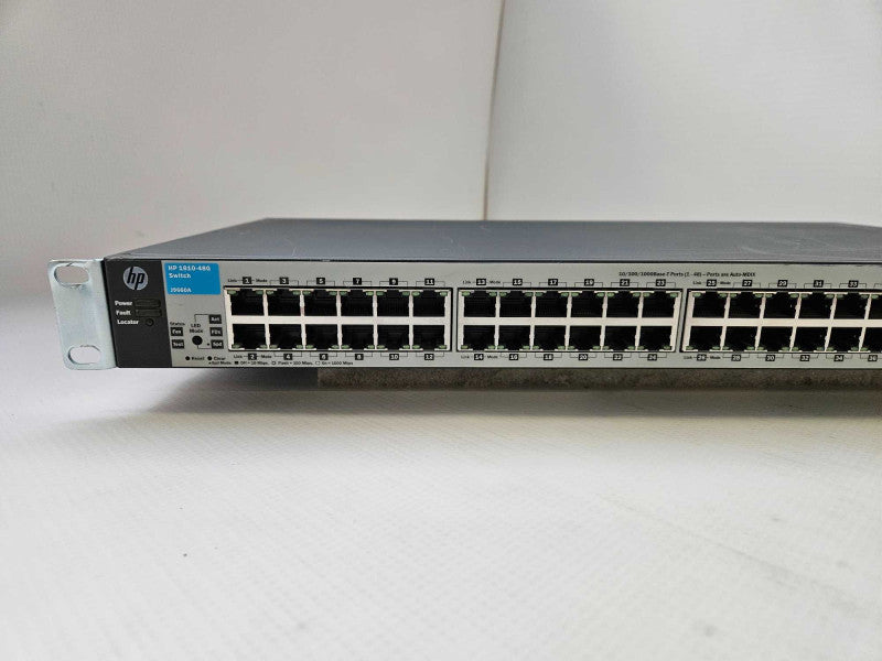 HP J9660A 1810-48G 48 Port Gigabit Network Switch with Rack Mount Ears )
