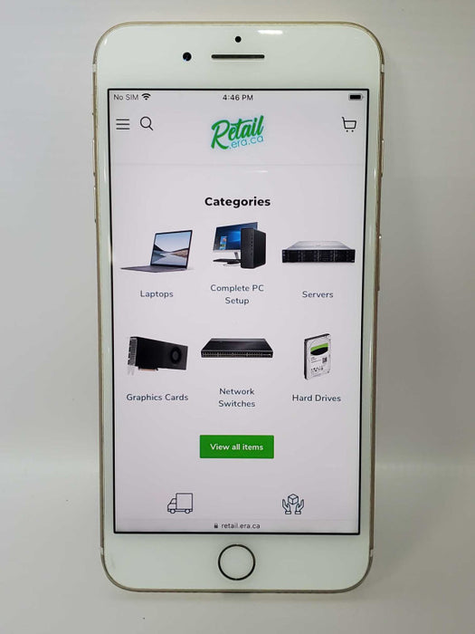 Apple iPhone 7 Plus - A1784 - 128GB - White/Gold ~