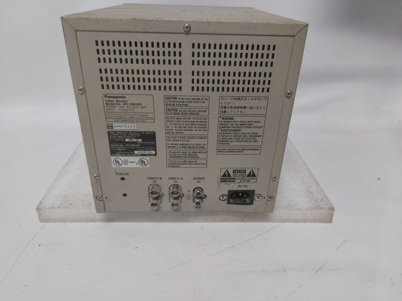 PANASONIC WV-CM1020 9 INCH COLOR SURVEILLANCE MONITOR