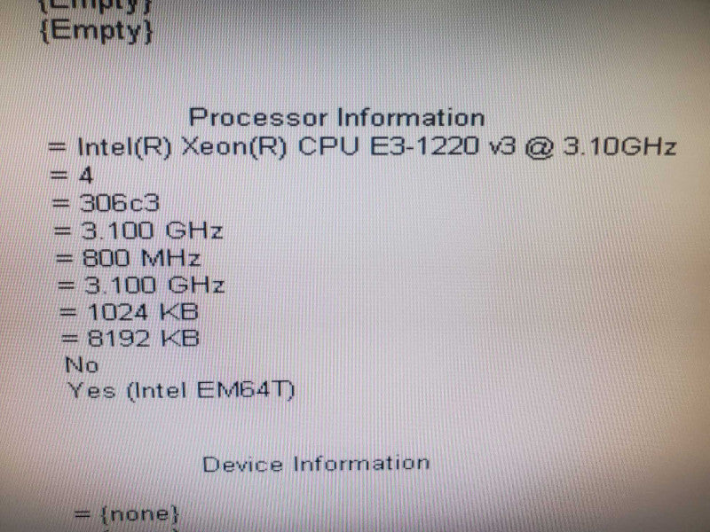 Dell Precision T1700 E3-1220 v3 0GB DDR3 No HDD Q|