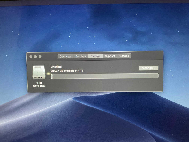 iMac Retina 4K 21.5-inch Late 2015 with i5-I5-5675 CPU 8GB RAM & 1TB HDD  -
